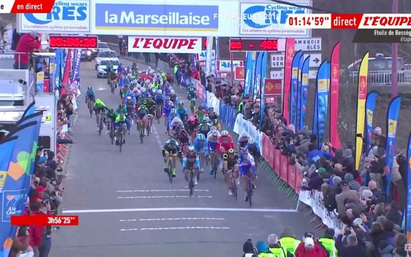 Etoile de Bessèges (2.1) - 3ème étape - Victoire de Marc Sarreau (complet)