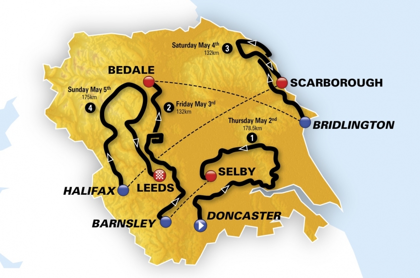 Tour de Yorkshire : le parcours de l'édition 2019 dévoilé