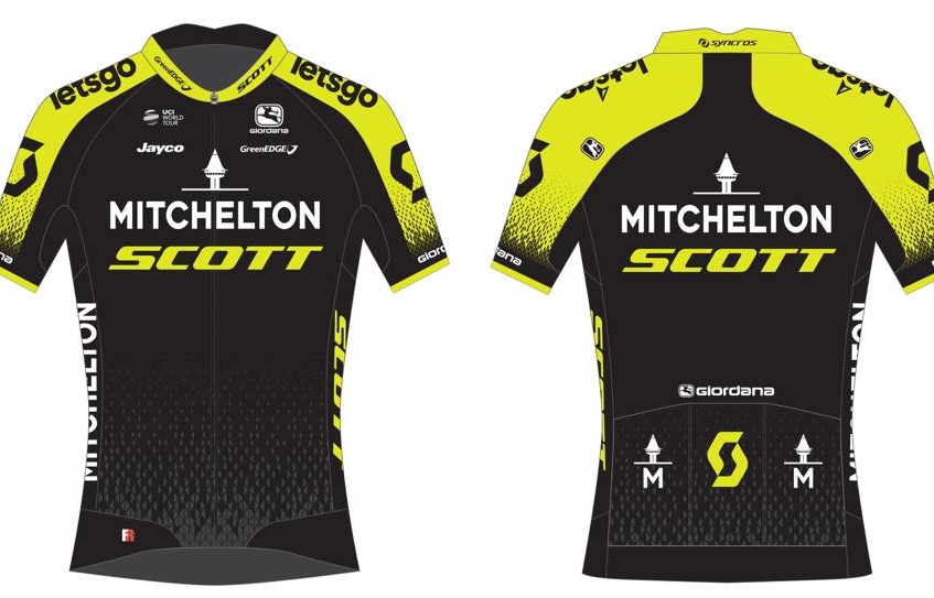 Equipement : un maillot inchangé pour Mitchelton - Scott en 2019