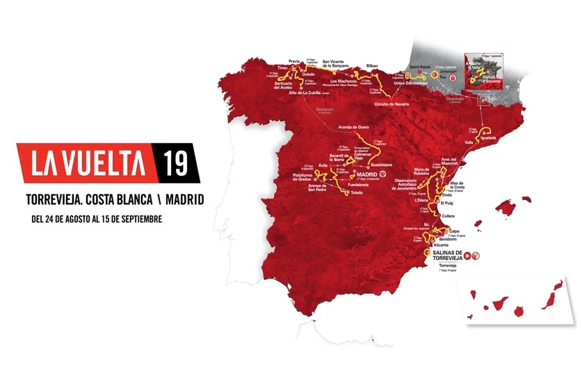 Tour d'Espagne : le parcours et les étapes de la Vuelta 2019