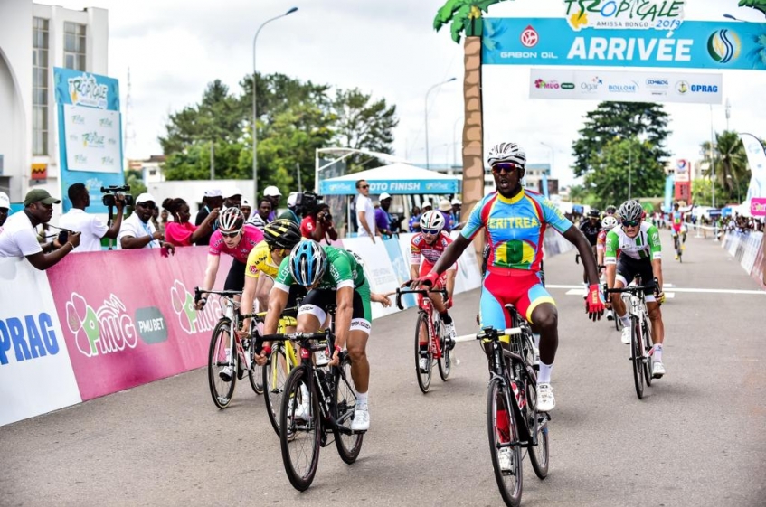 Tropicale Amissa Bongo (2.1) - 3ème étape - Victoire de Biniam Girmay (complet)