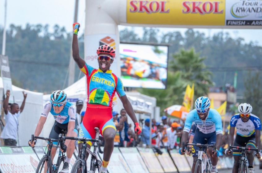 Tour du Rwanda (2.1) - 5ème étape - Victoire de Biniam Girmay (complet)