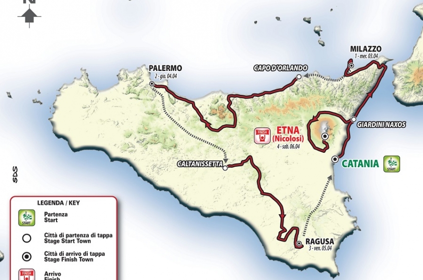 Tour de Sicile : la liste des engagés