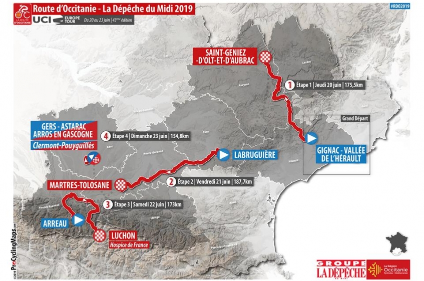 Route d'Occitanie : 18 équipes au départ de l'édition 2019