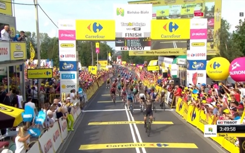 Tour de Pologne (2.UWT) - 5ème étape - Victoire de Lukasz Mezgec (complet)
