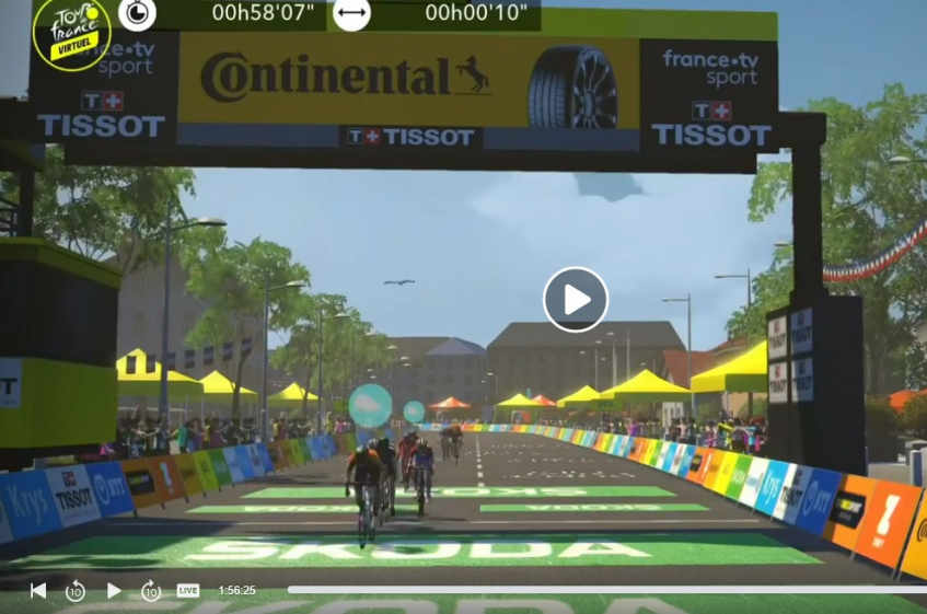 Tour de France virtuel - La 4ème étape pour Freddy Ovett