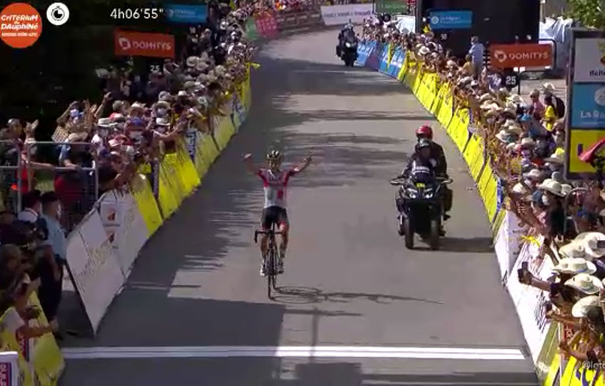 Critérium du Dauphiné : le final de la 3ème étape en vidéo