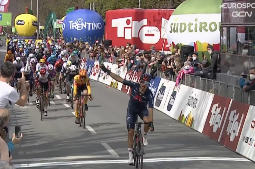 Tour des Alpes : le final de la 1ère étape en vidéo