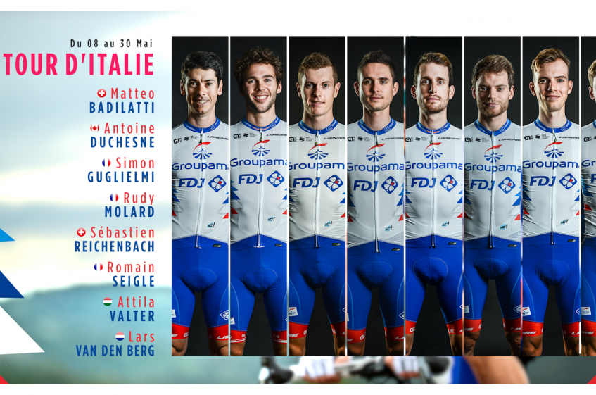 Tour d’Italie : la compo Groupama - FDJ