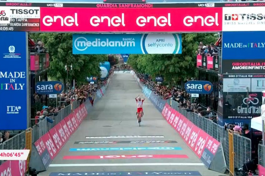 Tour d’Italie : le succès de Lafay en vidéo