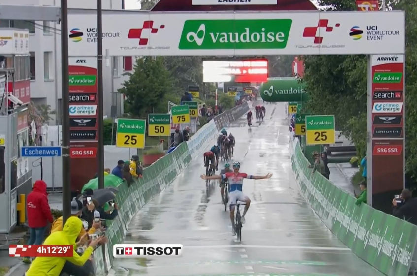Tour de Suisse (2.UWT) - 2ème étape - Victoire de Van der Poel