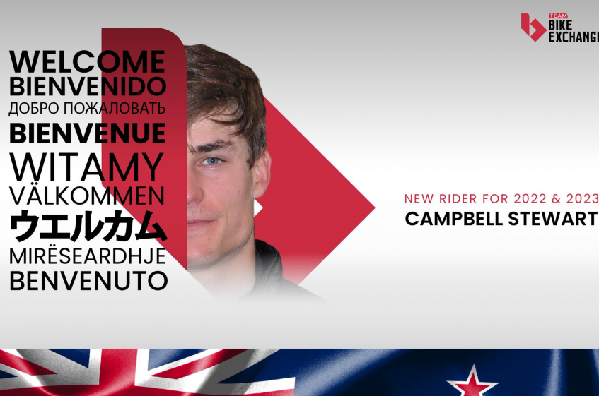 Mercato : Campbell Stewart s'engage avec Bike Exchange