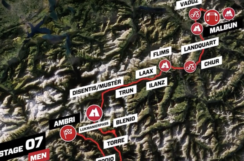 Tour de Suisse : la présentation de la 7ème étape