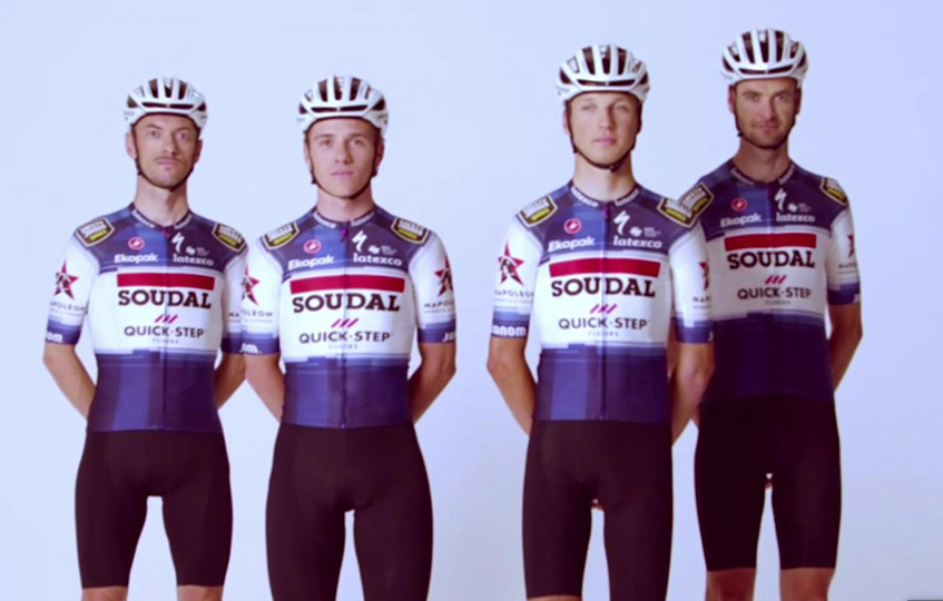 Soudal Quick Step dévoile son maillot pour la saison 2023