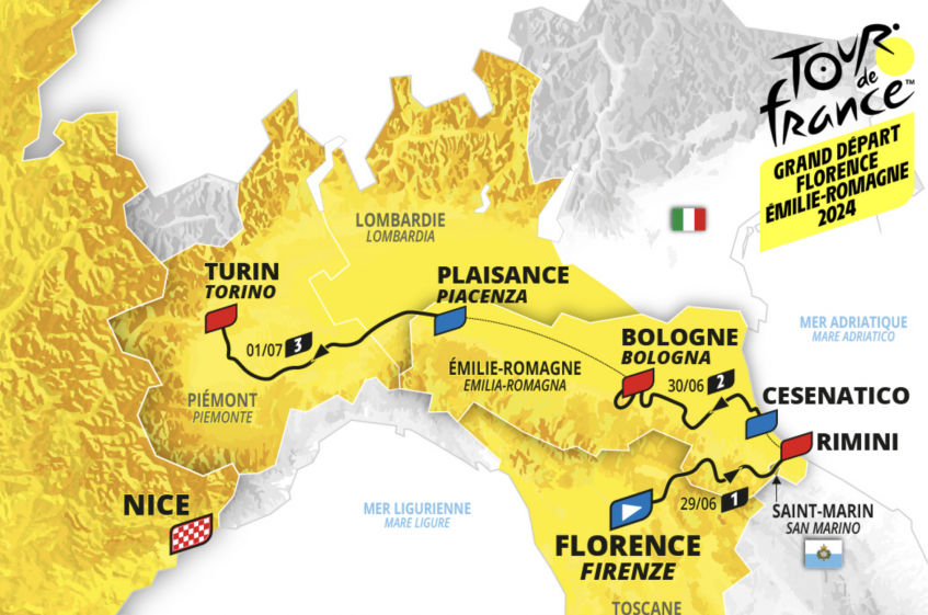 Le Tour de France 2024 s'élancera de Florence
