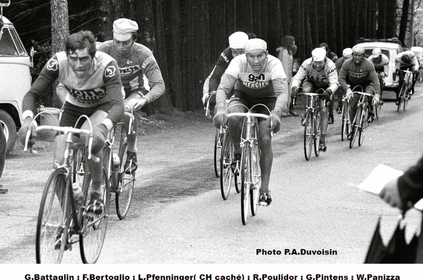 Dans le rétro, à l'arrivée de la 4ème étape du Tour de Romandie 1974