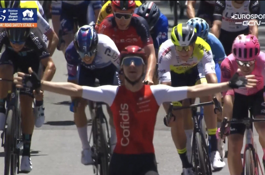 Tour Down Under : la vidéo du succès de Bryan Coquard