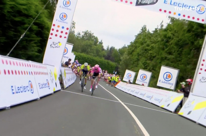 Neilson Powless, 1er maillot à pois du Tour de France