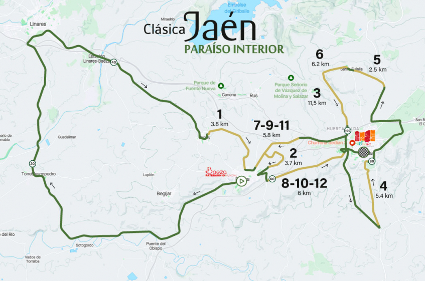 Clasica Jaen Paraiso : le parcours de l'édition 2024