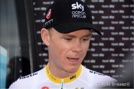 Chris Froome au départ de la Colombia Oro y Paz en 2019