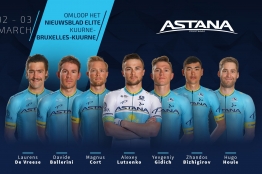 Het Nieuwsblad : Astana Pro Team avec Lutsenko et Cort