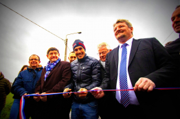 Inauguration d'un secteur pavé John Degenkolb