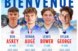 4 recrues annoncées par la Conti Groupama - FDJ.